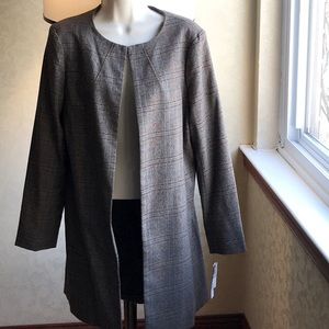 3/4 Brown Houndstooth Jacket